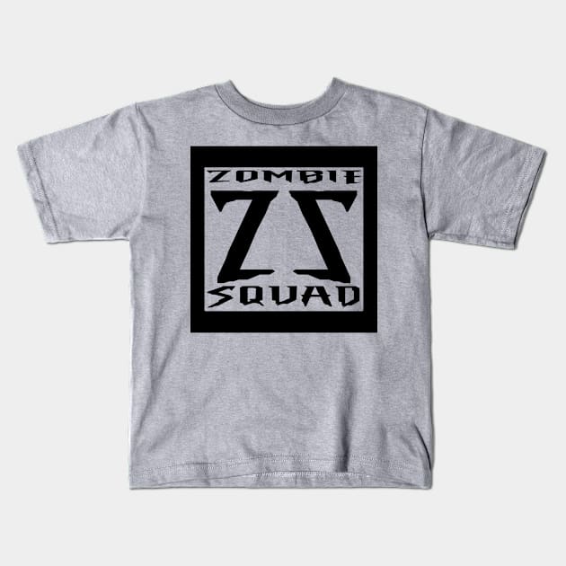 Zombie Squad ZS Sinister (Black) Kids T-Shirt by Zombie Squad Clothing